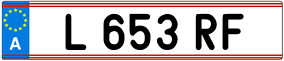 Trailer License Plate